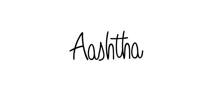 Make a beautiful signature design for name Aashtha. Use this online signature maker to create a handwritten signature for free. Aashtha signature style 5 images and pictures png