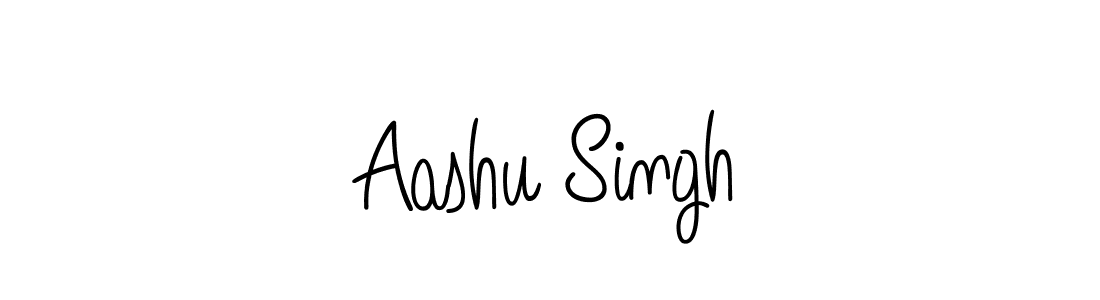 Design your own signature with our free online signature maker. With this signature software, you can create a handwritten (Angelique-Rose-font-FFP) signature for name Aashu Singh. Aashu Singh signature style 5 images and pictures png