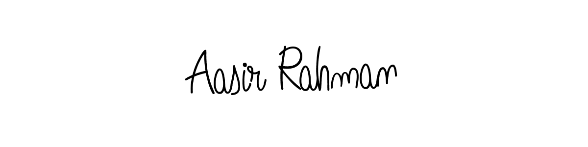 Design your own signature with our free online signature maker. With this signature software, you can create a handwritten (Angelique-Rose-font-FFP) signature for name Aasir Rahman. Aasir Rahman signature style 5 images and pictures png