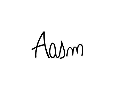 You should practise on your own different ways (Angelique-Rose-font-FFP) to write your name (Aasm) in signature. don't let someone else do it for you. Aasm signature style 5 images and pictures png