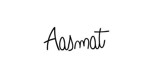 How to make Aasmat name signature. Use Angelique-Rose-font-FFP style for creating short signs online. This is the latest handwritten sign. Aasmat signature style 5 images and pictures png