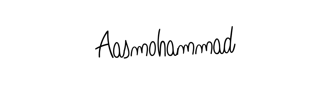 Make a beautiful signature design for name Aasmohammad. With this signature (Angelique-Rose-font-FFP) style, you can create a handwritten signature for free. Aasmohammad signature style 5 images and pictures png