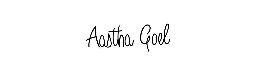 Make a beautiful signature design for name Aastha Goel. Use this online signature maker to create a handwritten signature for free. Aastha Goel signature style 5 images and pictures png