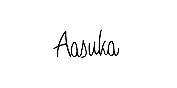 Use a signature maker to create a handwritten signature online. With this signature software, you can design (Angelique-Rose-font-FFP) your own signature for name Aasuka. Aasuka signature style 5 images and pictures png