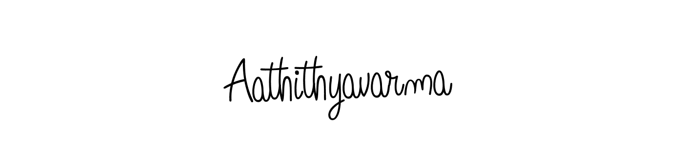 Create a beautiful signature design for name Aathithyavarma. With this signature (Angelique-Rose-font-FFP) fonts, you can make a handwritten signature for free. Aathithyavarma signature style 5 images and pictures png