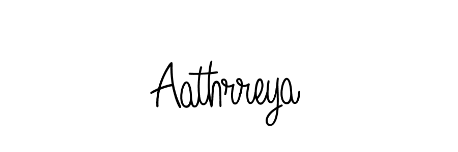 Make a beautiful signature design for name Aathrreya. With this signature (Angelique-Rose-font-FFP) style, you can create a handwritten signature for free. Aathrreya signature style 5 images and pictures png