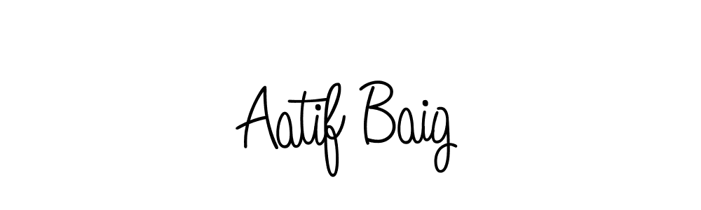 How to make Aatif Baig signature? Angelique-Rose-font-FFP is a professional autograph style. Create handwritten signature for Aatif Baig name. Aatif Baig signature style 5 images and pictures png