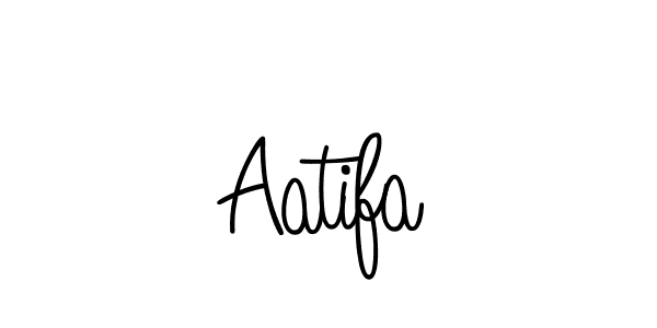 The best way (Angelique-Rose-font-FFP) to make a short signature is to pick only two or three words in your name. The name Aatifa include a total of six letters. For converting this name. Aatifa signature style 5 images and pictures png