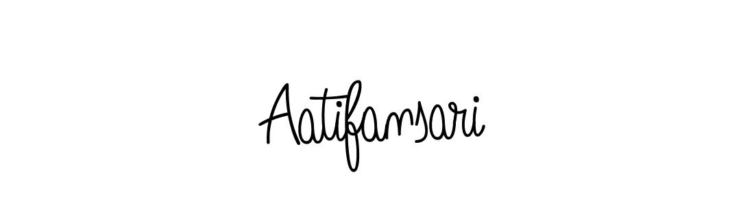 Create a beautiful signature design for name Aatifansari. With this signature (Angelique-Rose-font-FFP) fonts, you can make a handwritten signature for free. Aatifansari signature style 5 images and pictures png