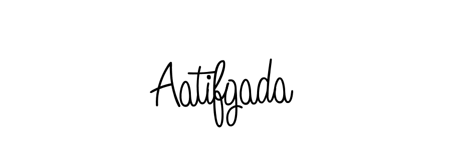 How to make Aatifgada name signature. Use Angelique-Rose-font-FFP style for creating short signs online. This is the latest handwritten sign. Aatifgada signature style 5 images and pictures png