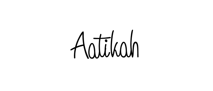 Aatikah stylish signature style. Best Handwritten Sign (Angelique-Rose-font-FFP) for my name. Handwritten Signature Collection Ideas for my name Aatikah. Aatikah signature style 5 images and pictures png