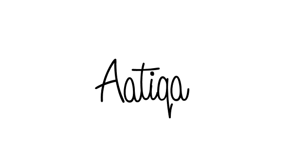 Aatiqa stylish signature style. Best Handwritten Sign (Angelique-Rose-font-FFP) for my name. Handwritten Signature Collection Ideas for my name Aatiqa. Aatiqa signature style 5 images and pictures png