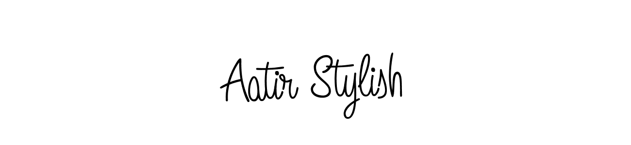 How to make Aatir Stylish name signature. Use Angelique-Rose-font-FFP style for creating short signs online. This is the latest handwritten sign. Aatir Stylish signature style 5 images and pictures png