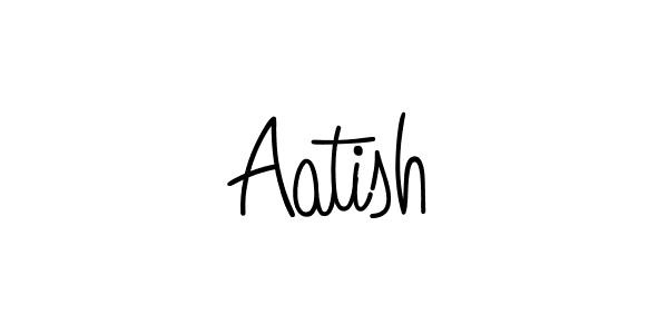 The best way (Angelique-Rose-font-FFP) to make a short signature is to pick only two or three words in your name. The name Aatish include a total of six letters. For converting this name. Aatish signature style 5 images and pictures png