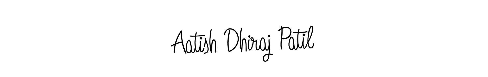 Use a signature maker to create a handwritten signature online. With this signature software, you can design (Angelique-Rose-font-FFP) your own signature for name Aatish Dhiraj Patil. Aatish Dhiraj Patil signature style 5 images and pictures png