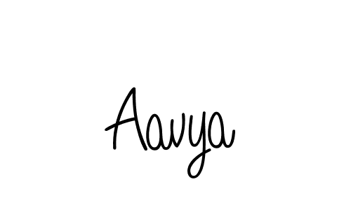 Design your own signature with our free online signature maker. With this signature software, you can create a handwritten (Angelique-Rose-font-FFP) signature for name Aavya. Aavya signature style 5 images and pictures png