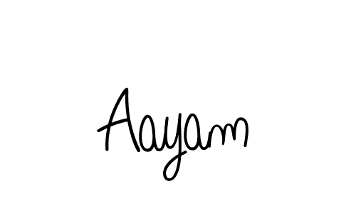 Make a beautiful signature design for name Aayam. Use this online signature maker to create a handwritten signature for free. Aayam signature style 5 images and pictures png