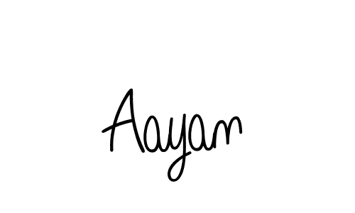 How to make Aayan name signature. Use Angelique-Rose-font-FFP style for creating short signs online. This is the latest handwritten sign. Aayan signature style 5 images and pictures png