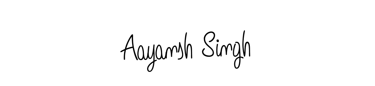 Aayansh Singh stylish signature style. Best Handwritten Sign (Angelique-Rose-font-FFP) for my name. Handwritten Signature Collection Ideas for my name Aayansh Singh. Aayansh Singh signature style 5 images and pictures png