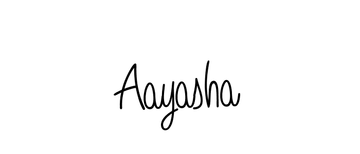 You should practise on your own different ways (Angelique-Rose-font-FFP) to write your name (Aayasha) in signature. don't let someone else do it for you. Aayasha signature style 5 images and pictures png