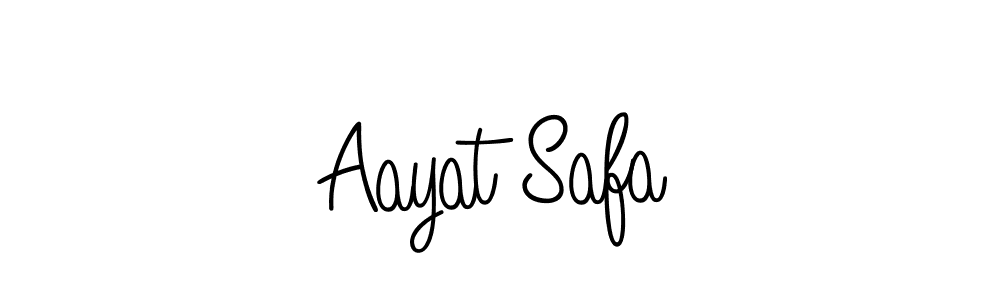 Also we have Aayat Safa name is the best signature style. Create professional handwritten signature collection using Angelique-Rose-font-FFP autograph style. Aayat Safa signature style 5 images and pictures png