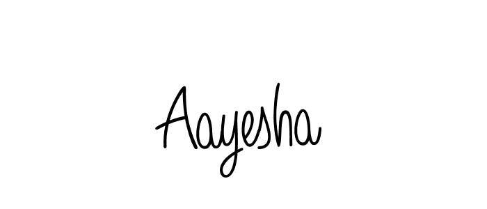 How to make Aayesha name signature. Use Angelique-Rose-font-FFP style for creating short signs online. This is the latest handwritten sign. Aayesha signature style 5 images and pictures png