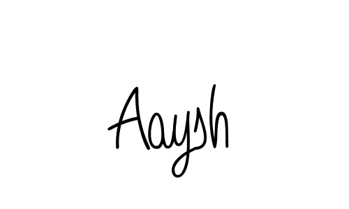Make a beautiful signature design for name Aaysh. With this signature (Angelique-Rose-font-FFP) style, you can create a handwritten signature for free. Aaysh signature style 5 images and pictures png