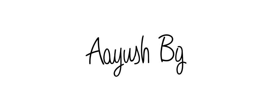 Design your own signature with our free online signature maker. With this signature software, you can create a handwritten (Angelique-Rose-font-FFP) signature for name Aayush Bg. Aayush Bg signature style 5 images and pictures png