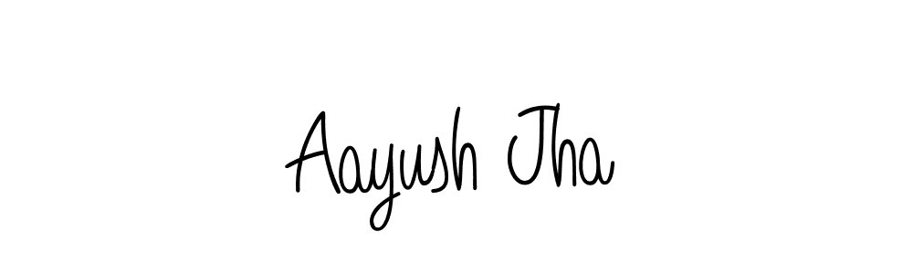 Aayush Jha stylish signature style. Best Handwritten Sign (Angelique-Rose-font-FFP) for my name. Handwritten Signature Collection Ideas for my name Aayush Jha. Aayush Jha signature style 5 images and pictures png