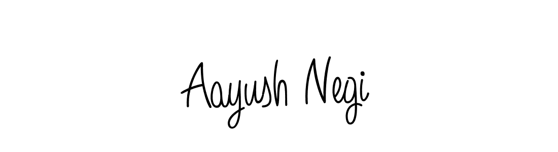 Aayush Negi stylish signature style. Best Handwritten Sign (Angelique-Rose-font-FFP) for my name. Handwritten Signature Collection Ideas for my name Aayush Negi. Aayush Negi signature style 5 images and pictures png
