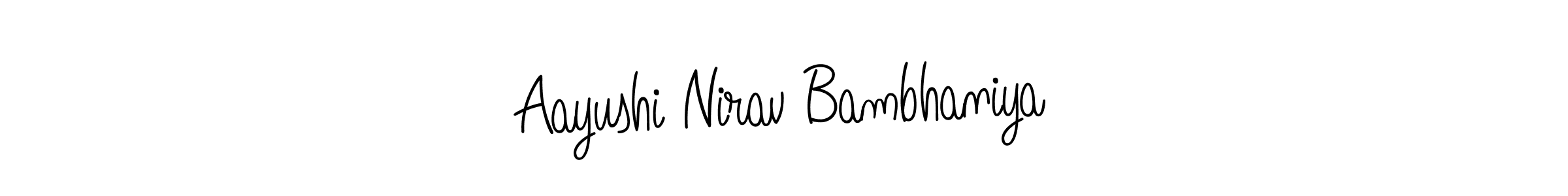 You can use this online signature creator to create a handwritten signature for the name Aayushi Nirav Bambhaniya. This is the best online autograph maker. Aayushi Nirav Bambhaniya signature style 5 images and pictures png