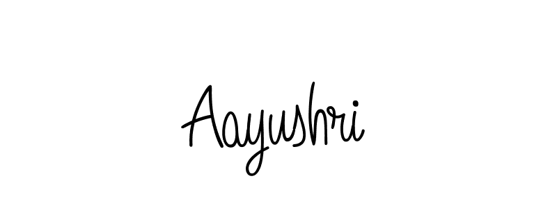 Aayushri stylish signature style. Best Handwritten Sign (Angelique-Rose-font-FFP) for my name. Handwritten Signature Collection Ideas for my name Aayushri. Aayushri signature style 5 images and pictures png