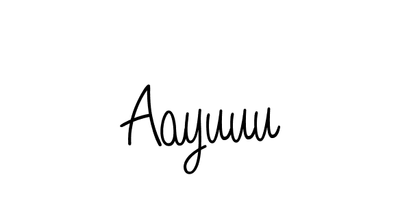 Once you've used our free online signature maker to create your best signature Angelique-Rose-font-FFP style, it's time to enjoy all of the benefits that Aayuuu name signing documents. Aayuuu signature style 5 images and pictures png