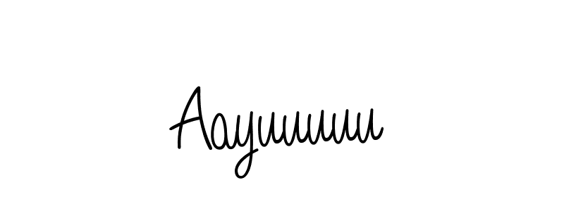 How to make Aayuuuuu signature? Angelique-Rose-font-FFP is a professional autograph style. Create handwritten signature for Aayuuuuu name. Aayuuuuu signature style 5 images and pictures png
