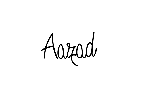 Design your own signature with our free online signature maker. With this signature software, you can create a handwritten (Angelique-Rose-font-FFP) signature for name Aazad. Aazad signature style 5 images and pictures png