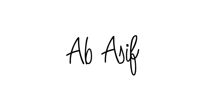 Design your own signature with our free online signature maker. With this signature software, you can create a handwritten (Angelique-Rose-font-FFP) signature for name Ab Asif. Ab Asif signature style 5 images and pictures png