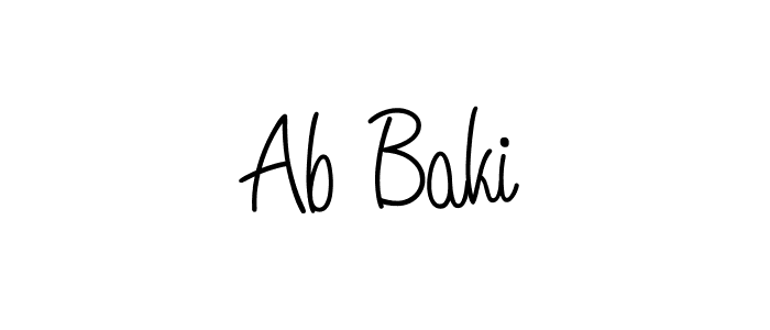 This is the best signature style for the Ab Baki name. Also you like these signature font (Angelique-Rose-font-FFP). Mix name signature. Ab Baki signature style 5 images and pictures png
