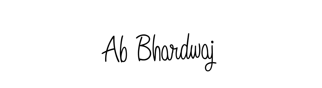 Ab Bhardwaj stylish signature style. Best Handwritten Sign (Angelique-Rose-font-FFP) for my name. Handwritten Signature Collection Ideas for my name Ab Bhardwaj. Ab Bhardwaj signature style 5 images and pictures png