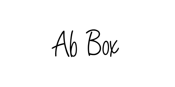 Ab Box stylish signature style. Best Handwritten Sign (Angelique-Rose-font-FFP) for my name. Handwritten Signature Collection Ideas for my name Ab Box. Ab Box signature style 5 images and pictures png
