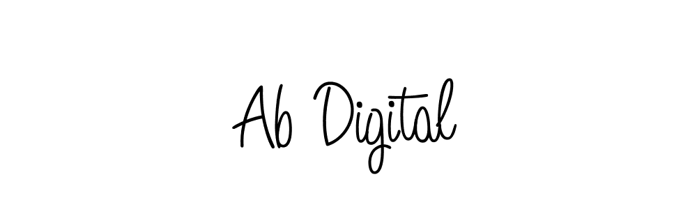 Use a signature maker to create a handwritten signature online. With this signature software, you can design (Angelique-Rose-font-FFP) your own signature for name Ab Digital. Ab Digital signature style 5 images and pictures png