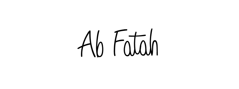 Create a beautiful signature design for name Ab Fatah. With this signature (Angelique-Rose-font-FFP) fonts, you can make a handwritten signature for free. Ab Fatah signature style 5 images and pictures png