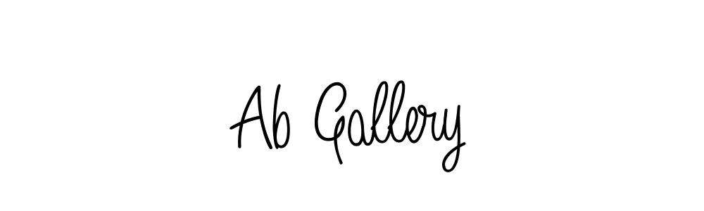 How to make Ab Gallery name signature. Use Angelique-Rose-font-FFP style for creating short signs online. This is the latest handwritten sign. Ab Gallery signature style 5 images and pictures png