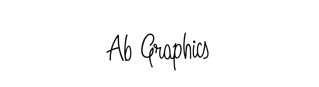 Ab Graphics stylish signature style. Best Handwritten Sign (Angelique-Rose-font-FFP) for my name. Handwritten Signature Collection Ideas for my name Ab Graphics. Ab Graphics signature style 5 images and pictures png