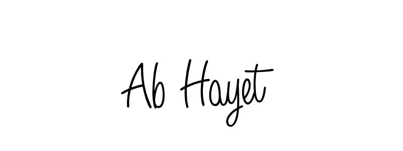 Once you've used our free online signature maker to create your best signature Angelique-Rose-font-FFP style, it's time to enjoy all of the benefits that Ab Hayet name signing documents. Ab Hayet signature style 5 images and pictures png