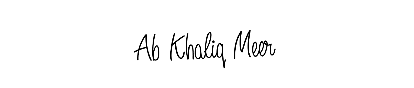 You can use this online signature creator to create a handwritten signature for the name Ab Khaliq Meer. This is the best online autograph maker. Ab Khaliq Meer signature style 5 images and pictures png