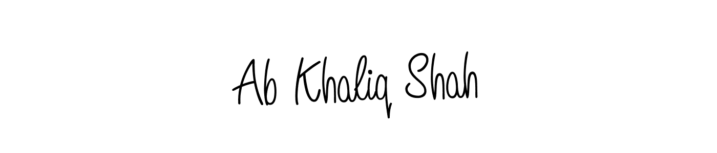 Ab Khaliq Shah stylish signature style. Best Handwritten Sign (Angelique-Rose-font-FFP) for my name. Handwritten Signature Collection Ideas for my name Ab Khaliq Shah. Ab Khaliq Shah signature style 5 images and pictures png