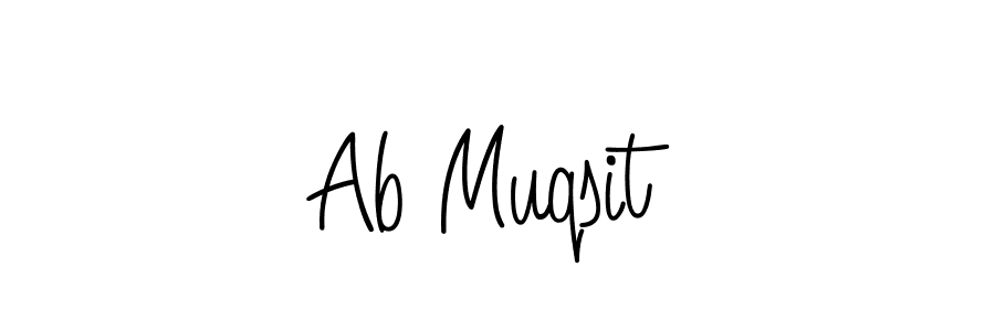 How to make Ab Muqsit name signature. Use Angelique-Rose-font-FFP style for creating short signs online. This is the latest handwritten sign. Ab Muqsit signature style 5 images and pictures png