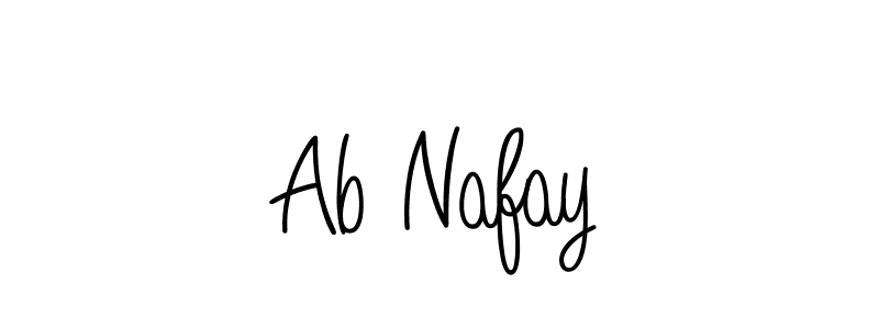Create a beautiful signature design for name Ab Nafay. With this signature (Angelique-Rose-font-FFP) fonts, you can make a handwritten signature for free. Ab Nafay signature style 5 images and pictures png