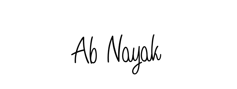 Design your own signature with our free online signature maker. With this signature software, you can create a handwritten (Angelique-Rose-font-FFP) signature for name Ab Nayak. Ab Nayak signature style 5 images and pictures png