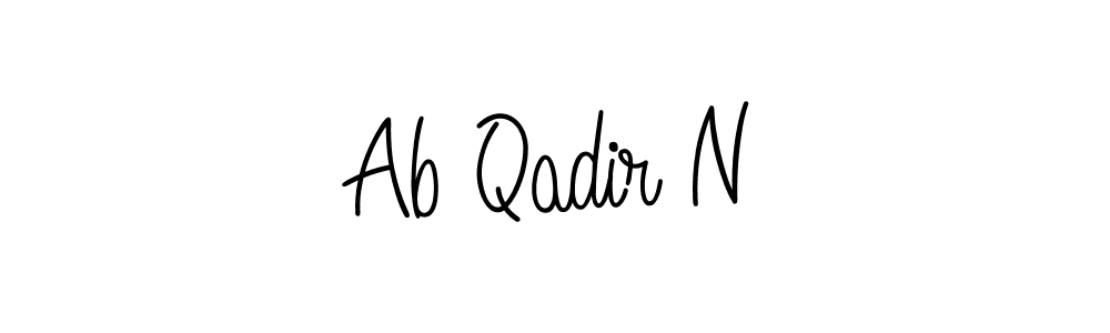 You can use this online signature creator to create a handwritten signature for the name Ab Qadir N. This is the best online autograph maker. Ab Qadir N signature style 5 images and pictures png